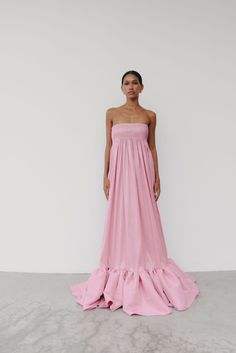 Rosette Dress | NOT JUST A LABEL Bright Pink Bridesmaid Dresses, Sum Dresses, Ethereal Gowns, Blush Outfit, Rococo Revival, Pinterest Predicts, Rosette Dress, Edgy Glam, 40 Birthday