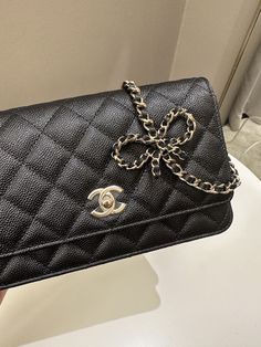 Chanel Quilted Wallet on Chain BowBlack Caviar GHWSize 18.5 x 12 x 3.5 cmChain drop 60 cmMicrochipMarch 2023New w sealIncludes full set box, dust bag and receiptPrice was 5800 sgdPrice now 5500 sgd  4100 usd  CN5113-01 Designer Bags Louis Vuitton, Quilted Wallet, Wallet On Chain, Black Caviar, Diaper Backpack, Black Backpack, Casual Bags, Full Set, Chanel Bag