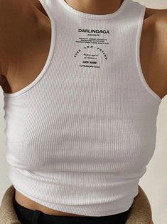 ⚡Buy 2023 Logo Ribbed Cropped Tank Top Black S under $15.00 in Tops&Tees at AnotherChill.com Online. Style: Casual/Street/Y2K/Sweet/Vintage/Sexy/Basics. Pattern Type: Letter. Fabric Content: Cotton, Spandex. Fit Type: Slim fit. Neckline: Crew Neck. Sleeve Length: Sleeveless. ✓2023 S/S OUTFITS. Check reviews and buy Logo Ribbed Cropped Tank Top today. Shipping Logo, 2024 Logo, Korean Princess, Dress Logo, Queen Size Comforter, Street Y2k, 2000s Outfits, Tank Top White, Mini Dress Formal