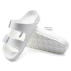 Arizona EVA Eva Birkenstock, White Birkenstock, Birkenstock White, White Birkenstocks, Birkenstock Styles, Shoes Birkenstock, Arizona Eva, Pool Shoes, After Workout