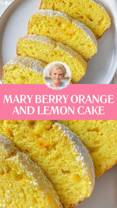 Mary Berry Orange And Lemon Cake Lemon And Orange Cake, Orange And Lemon Cake, Lemon Juice Recipes Desserts, Lorna Maseko Recipes, Lemon Orange Cake, Recipes With Oranges, Apple Frangipane, Orange Juice Cake, British Baking Show Recipes