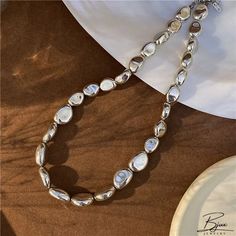 Bjux - Exagerada dulce forma fresca tridimensional en forma de perlas irregulares empalme collar collar de cadena de la clavícula Cool Shapes, Geometric Type, Outfits With Hats, Accessories Jewelry Necklace, Hair Jewelry, Body Jewelry, Three Dimensional, Beading, Jewelry Accessories