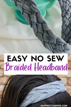 Braided Headband Tutorial, Braid Headband Tutorial, Upcycle Crafts Diy