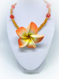 This is an Orange Foam Flower and Bright Orange Faceted Crystal and Orange Glass Seed Bead 16 inch Necklace.  This necklace comprises of a gorgeous centrepiece of a foam flower in orange and bright orange faceted glass beads and seed beads, interspersed with gold colour metal beads. A very contemporary fresh colour scheme. The colours are lovely and bright.  Handmade by myself a UK Jewellery designer. To view more JulieDeeleyJewellery items from my shop please click link below : http://www.etsy.com/shop/JulieDeeleyJewellery Follow me on Facebook: www.facebook.com/juliedeeleyjewellery Follow me on Twitter: @julie_deeley Follow me on Pinterest: pinterest.com/juliedeeley Follow me on Instagram: http://instagram.com/juliedeeley Orange Beaded Flower-shaped Jewelry, Orange Flower-shaped Beaded Jewelry, Orange Beaded Flower Jewelry, Orange Faceted Beads Jewelry For Gift, Orange Flower Shaped Beaded Necklace For Gift, Orange Flower Beaded Necklace, Handmade Orange Flower-shaped Jewelry, Orange Flower Pendant Jewelry Gift, Orange Flower Pendant Jewelry For Gift