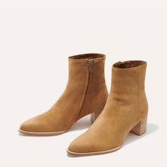 The Downtown Boot - Sahara Suede Womens Closet, Unique Fits, Thick Socks, Loafer Mules, Heeled Loafers, Handmade Shoes, Soft Suede, Italian Leather, Leather Heels