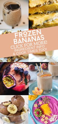 the cover of frozen bananas, click for more ingredients and cookin'in too