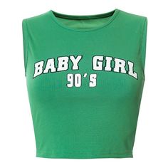 green Baby Girl 90's Crop Top boogzel apparel Crop Top Baby Girl, Retro Summer Outfits, Baby Tees 90s, 90s Crop Top, Egirl Clothes, Artsy Outfit, Baby Crop Top, Girls Crop Tops, Y2k Aesthetic Outfits