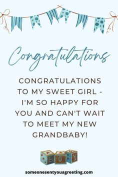 congratulations card for the new baby girl