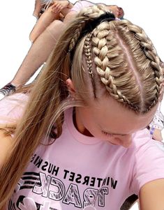 Hairstyles, braids, ponytails Girl Hairstyles Easy, Track Hair, Lazy Girl Hairstyles, Ideas For Parties, Competition Hair