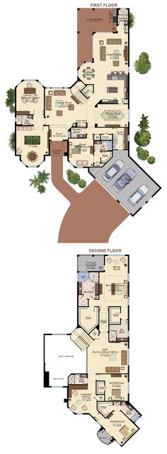 two story house plans with an open floor plan