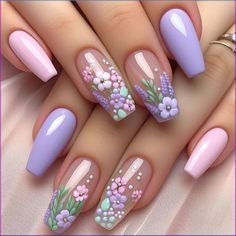 Dive into the enchanting world of nail art with Pink Nail Ideas 2024! 💖💅 These Spring Trend designs are perfect for adding a pop of color to your spring look. Don't miss out on the latest nail trends! 💅💖 #NailArt #PinkNailIdeas2024 💖💅 Cute Spring Nails, Pink Nail Art, Pretty Nail Art Designs, Pretty Nail Art, Flower Nail Art, Pastel Nails