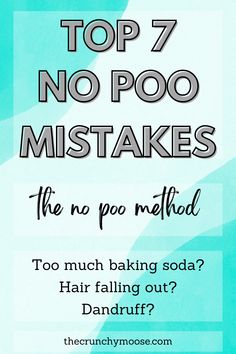 Top no poo mistakes. Learn how to troubleshoot the no poo method. Is no poo causing dandruff? Is no poo making my hair fall out? Is baking soda damaging my hair? No Shampoo Method, No Poo Method, Diy Shampoo Recipe, No Shampoo, Baking Soda For Hair, Shampoo Natural, Baking Soda Benefits, Diy Shampoo