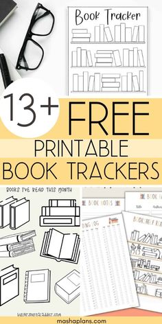 free printable book trackers for kids to practice their handwriting and numbers with the help of