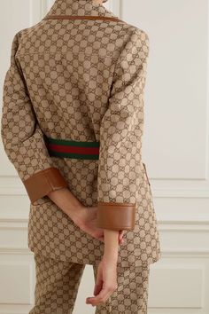 Outfits 2016, Jacquard Jacket, Gucci Outfits, Aesthetic Board, Gucci Fashion, Fashion Attire, Green Outfit, Character Aesthetic, Designer Wear