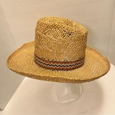 Vintage Resistol Stagecoach Straw Cowboy Hat Size 6-3/4 Self Conforming. 1/8” Flaw Inner Band, See Photos. Looks Unworn, No Sweat Stains Or Dirt. Casual Brimmed Hat For Ranch, Casual Panama Hat With Short Brim For Ranch, Casual Panama Hat With Flat Brim For Ranch, Casual Flat Brim Panama Hat For Ranch, Casual Flat Brim Hat For Country Events, Tan Short Brim Hat For Spring, Spring Casual Straw Hat For Ranch, Casual Tan Hat For Spring, Casual Boater Hat For Rodeo