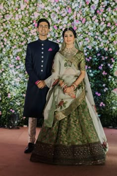 Brides Who Wore Shades Of Green On Their Wedding Day! | WedMeGood Wedding Lehengas Bridal, Short Boho, Wedding Lehengas, Wedding Lehenga Designs, Indian Bride Outfits, Bridal Lehenga Collection, Indian Bridal Lehenga, Green Lehenga