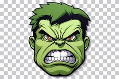 an image of the hulk face on a transparent background