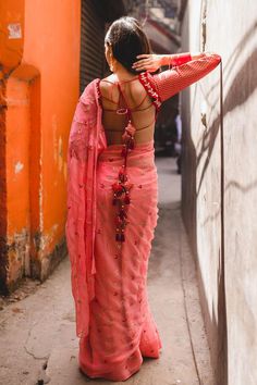 Peach pink saree with small flower booti made out of gotta patti in floral cutdana work. Comes with unstitched blouse piece
Components: 2
Pattern: Embroidered
Type Of Work: Floral
Fabric: Chiffon
Color: Peach, Pink
Other Details: 
Floral embroidery
Blouse Piece: 1 Mtrs
Note: The stitched blouse worn by the model is not for sale
Occasion: Destination Wedding - Aza Fashions Peach Pink Saree, Floral Embroidery Blouse, Cutdana Work, Floral Saree, Gotta Patti, Embroidery Blouse, Pink Saree, Peach Pink, Blouse Piece