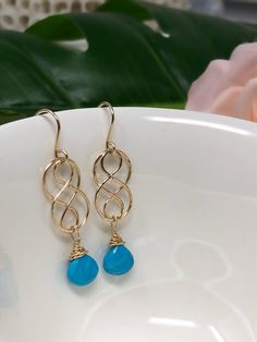 "Turquoise and gold are a perfect pairing. The cool aqua and warm gold provide an amazing contrast and elevate your wardrobe. Made with very fine quality turquoise and 14kt gold, these will be a favorite for years. Approximately 1.75 inches total length. *Some photos enlarged to show detail. 🍃 International Buyers, please provide your phone number in the \"note to seller\" section during checkout. It is important to add it to the customs form. 🍃 International buyers are responsible for ALL cus Turquoise Faceted Drop Earrings, Turquoise Faceted Teardrop Earrings, Turquoise Teardrop Faceted Earrings, Turquoise Teardrop Faceted Jewelry, Faceted Turquoise Teardrop Earrings, Elegant Faceted Turquoise Earrings, Elegant Turquoise Faceted Earrings, Turquoise Jewelry Gold, Turquoise Earrings Gold