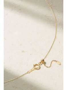 PERSÉE Danaé 18-karat gold diamond necklace Ripples In Water, White Diamond Necklace, Dainty Gold Necklace, Dainty Chain, Gold Diamond Necklace, Dainty Jewelry, Dainty Necklace, White Diamond, Luxury Design