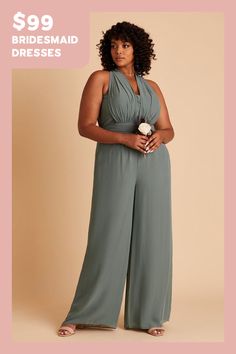 [SponsoredPost] On Top, Gigi Is Reminiscent Of Our Grace Convertible Dress. She Has A Pleated Sweetheart Bodice And Two Extra-Long Streamers That Allow You To Create A Near-Endless Number Of Necklines. Gigi Has Bra Cups For Extra Support And Hidden Pockets, So Youre Never Too Far From Your Lip Gloss. Just A Note, The Spaghetti Straps Are Super Long, So You Might Want To Alter Them, Depending On Which Way You Decide To Arrange The Top. On The Mother Of The Groom Looks, Modern Coastal Wedding, Convertible Jumpsuit, Ice Blue Bridesmaid Dress, Bridesmaids Looks, Bridal Shower Treats, Bridesmaid Jumpsuit, Wedding Jumpsuits, Regency Wedding