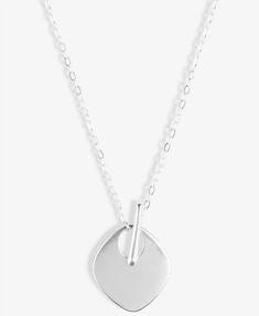 A modern sculptural toggle is both the closure and pendant of this unique Lucky Brand necklace. Set in silver-tone mixed metal; glass Approx. length: 32"; approx. drop: 1-2/5" Toggle closure Location - Necklaces Listing and template services provided by inkFrog Mixed Metals, Fashion Jewelry Necklaces, Lucky Brand, Fashion Watches, Jewelry Watches, Silver Tone, Jewelry Necklace Pendant, Fashion Jewelry, Jewelry Necklaces