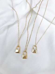 Gold Padlock Necklace Gold Lock Pendant Necklace Locket Necklace Gold Filled Box Chain Necklace Minimalist Gold Padlock Pendant Necklace Dainty Gold Necklace For Everyday Use, Minimalist Everyday Jewelry With Lock Detail, Minimalist Lock Jewelry As Gift, Minimalist Lock Jewelry For Gifts, Minimalist Lock Jewelry As A Gift, Minimalist Jewelry With Lock As A Gift, Elegant Everyday Necklaces With Lock Detail, Necklaces Chunky, Necklace Locket