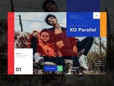 the website is designed to look like an xo parallal