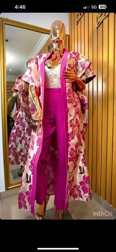 Beautiful 2pcs Women Kimono and Pant Party Kimono and Pant Kaftan and Pant Dress Ladies 2pcs Nigeria Boubou - Etsy Traditional Pink Pant Set For Spring, Traditional Sets With Floral Print And Kimono Sleeves, Floor-length Pink Floral Print Sets, Pink Floral Print Floor-length Set, Pink Floor-length Floral Print Sets, Festive Floral Print Kimono, Elegant Floral Print Festive Pant Set, Pink Pant Set For Spring Wedding, Summer Wedding Pink Pant Set