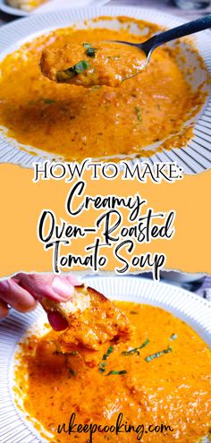 how to make creamy oven - roasted tomato soup