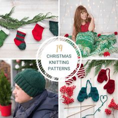 christmas knitting patterns for knitted stockings and mittens