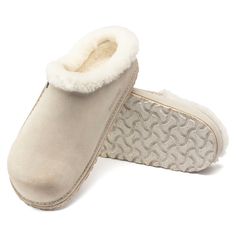 Zermatt Premium Suede Leather Stone Coin Birkenstock, Birkenstock Zermatt, White Birkenstock, Birkenstock Mules, White Birkenstocks, Birkenstock Styles, Running Gloves, Dirty Shoes, Clog Slippers