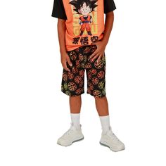 The set includes an orange short sleeve crew neck tee with black sleeves and an image of Goku above the series logo, a short with an elastic waistband and all over print of dragon balls and kanji symbols. Fans of the Dragon Ball Z sleep set will love this comfy shorts set. Casual Cotton Sets With Character Print, Orange Relaxed Fit Casual Sleepwear, Casual Sleepwear With Graphic Print And Crew Neck, Casual Graphic Print Sleepwear With Crew Neck, Casual Black Sleepwear With Cartoon Print, Multicolor Casual Sets For Sleepover, Casual Sets With Character Print And Short Sleeves, Multicolor Graphic Print Sets For Streetwear, Casual Short Sleeve Sets With Character Print