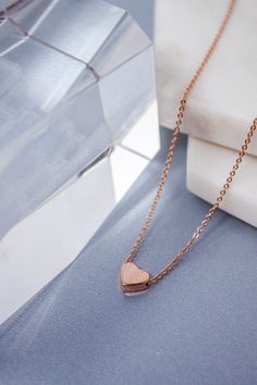 Dainty and stylish Rose gold small Heart charm necklace is great to wear for everyday or special occasions Available in rose gold SIZE ♥ Chain Length : 16.5 '' ( as pictured ) Please you can CHOOSE your chain length( 15 inches - 18 inches ) before purchasing this item ! * necklace sizes * 15 inches: around neck 16 inches: standard short 17 inches: average length 18 inches: standard long SHIPPING TIME Fast shipping within 1 - 3 days **Your order will be ready to be shipped within 3 business days Rose Gold Double Heart Necklace Gift, Delicate Rose Gold Heart Necklace With Clavicle Chain, Valentine's Day Rose Gold Heart Clavicle Necklace, Rose Gold Heart Necklace With Adjustable Chain For Anniversary, Anniversary Rose Gold Heart Necklace With Adjustable Chain, Rose Gold Heart Charm Necklace For Gift, Rose Gold Charm Necklace With Heart Pendant, Rose Gold Heart Pendant Charm Necklace With Delicate Chain, Rose Gold Heart Charm Necklace Gift