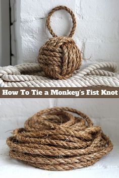 how to tie a monkey's knot on a rope with no nails or glue