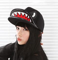 Baseball Hat Casual Brimmed Fitted Hat For Streetwear, Fun Black Visor Hat, Adjustable Black Harajuku Style Hat, Black Adjustable Harajuku Hat, Black Adjustable Harajuku Style Hat, Black Casual Brimmed Fitted Hat, Casual Black Brimmed Fitted Hat, Fun Black Baseball Cap For Outdoor, Fun Black Snapback Hat For Outdoor