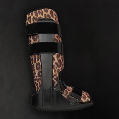 Kick That Walking Boot Up A Notch With Our Signature Allover Leopard Print.  Our High Top Boot Liners Reduce Friction And Promote Recovery. The Lightweight Foam Provides Protection And Support For Both Foot And Ankle Injuries. Our Boot Liners Include Two Hidden Velcro Strips Making It Easy To Put On And Take Off. The Foot Base Provides Ample Room For Dressings.   The Upswing Boot Liners Are A Universal Fit And Can Be Worn On Either The Left Or The Right Foot. Use As A Replacement Or As A Spare W Ankle Injuries, Biker Boot, High Top, High Tops