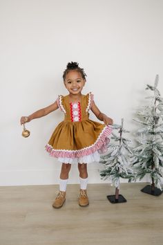 Joy and Gingerbread Girls Pinafore Dress - Etsy Australia Cotton Candy Costume, Gingerbread Dress, Concert Dress, Girls Pinafore Dress, Toddler Christmas Outfit, Candy Costumes, Girls Pinafore, Christmas Fits, Concert Dresses