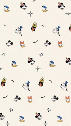 an image of mickey mouse pattern on a white background