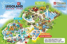 the legoland water park map