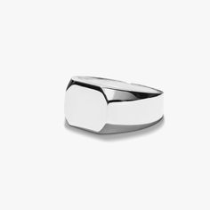 For the many-sided man, the octagon offers a strong, architectural shape that’s both clean and classic. Crafted from sterling silver, this bold Octagonal Signet Ring makes a minimalist impression on its own—or makes for a perfectly fetching monogramed statement piece. Edgy Jewelry, Engraving Fonts, Signet Ring Men, Men's Jewelry Rings, Men's Ring, Pinky Ring, Men's Rings, Ring Sterling Silver, Signet Ring