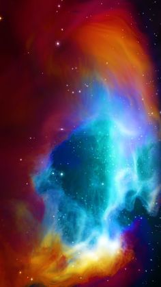 an image of a very colorful space with stars