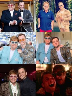 many different pictures of men in suits and sunglasses