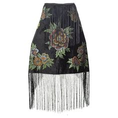 A sinfully luxurious textile small enough to be worn around the shoulders without bulk, but also large enough to lay on a table or piano. Clearly inspired by the work of Gallenga and Fortuny in the same decade, this shawl features rich, muted colors and sublime workmanship including dramatic 20” silk tassel fringe around the entire perimeter. Silk velvet piano shawl with 20” tassel fringe around full perimeter; black ground with hand painted flowers in shades of purple-pewter, green, silver, ochre and copper. fabric: silk velvet noteworthy: dry clean only repairs: discretely hand repaired one 1 ½” "L” tear in corner condition: very good with above referenced repair, which is nearly invisible due to its placement on solid black velvet pile (see photo) measurements length: 38” width: 36” fri Painted Velvet, Pewter Green, Piano Shawl, Velvet Fringe, Black Ground, Lay On, Hand Painted Flowers, Painted Flowers, Shawl Wrap