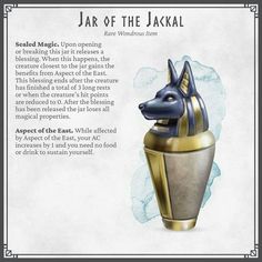 an image of the book cover for jar of the jackal, which is illustrated in gold and blue