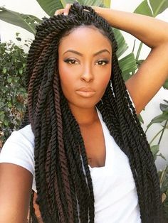 Half Up Half Down Twist, Black Twists, Curly Braided Hairstyles, Twists Hairstyles, Faux Loc, Asymmetrical Hairstyles, Marley Hair, American Hairstyles