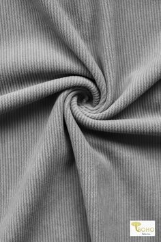 grey rib knit fabric with white stitching