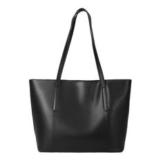 Sophisticated Foxer Split Leather Handbag for Women - Versatile Commuter Tote with Large Capacity Classic Faux Leather Shopping Bags, Sleek Shoulder Bag For Shopping, Sleek Black Bag In Soft Leather, Sleek Black Soft Leather Bags, Sleek Satchel Bag For Shopping, Sleek Shoulder Bag With Zipper For Everyday, Sleek Everyday Shoulder Bag With Zipper Closure, Sleek Everyday Shoulder Bag With Zipper, Sleek Bag With Adjustable Strap