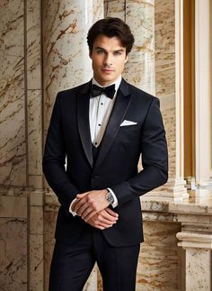 Tailored Tuxedo Suit For Groom, Elegant Wedding Suit And Tie Accessories In Slim Fit, Elegant Slim Fit Three-piece Suit For Wedding, Elegant Slim Fit Three-piece Suit For Groom, Custom Fit Tuxedo Blazer For Groom, Elegant Slim Fit Suit And Tie Accessories For Wedding, Groom's Tuxedo Suit, Groom's Tuxedo Suit In Suiting Fabric, Groom's Tuxedo Suits In Suiting Fabric