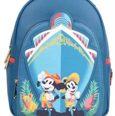 Questions? Leave A Comment Below! Blue Themed Back-to-school Bag, Blue Disney Travel Backpack, Blue Disney Backpack For Travel, Blue Backpack With Zipper For Disney Trips, Blue Backpack For Disney Trips With Adjustable Strap, Blue Backpack With Adjustable Strap For Disney Trips, Disney Blue Bags With Zipper Closure, Blue Disney Bag With Zipper Closure, Blue Disney Bags With Zipper Closure